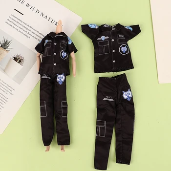 1 комплект Модерен 30 см кукольной дрехи, камуфляжный костюм Полицейски специални части, костюм за момичета, Аксесоари за кукли
