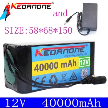 18650 литиево-йонна батерия 12V 40ah 3s10p 12,6 V 40000mah се използва за ксенонова лампа инвертор, слънчев уличен фенер се използва за автомобилни инс
