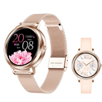 2023 Нови Модни Дамски смарт часовници MK20 с пълен сензорен екран IP67, Водоустойчива Умни часовници, умен гривна за момичета, наблюдение на сърдечната честота