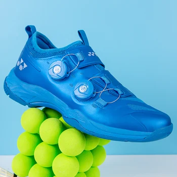2023 Нови мъжки обувки за тенис Дишащи Тенис маратонки Удобни кортове за бадминтон С бърза шнур Дамски спортни маратонки