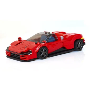 309 бр., MOC Speed Champions, лимитирана серия, модел на спортен автомобил SP3, строителни блокове, Технологични тухли, Креативна монтаж, Детска играчка за подарък