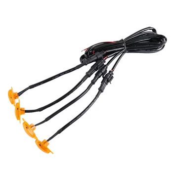 5X Plug & PLAY Автомобилна Led на Предната Решетка Опушен-Кехлибарен Цвят, С Дневни Ходовыми Светлини За Универсален Пикап Седан