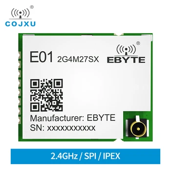 E01-2G4M27SX Nordic nRF24L01P 2,4 Ghz 27 стока 500 Mw Обхват на 2200 м Печатна Антена SMD SPI RF Модул