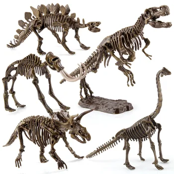 JSXuan Събира костите на Скелет на динозавър Трисератопс Ископаемый mammoth Маммутус В събирането на тиранозавър рекс Rex