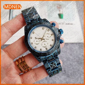 MDNEN Мъжки водоустойчив часовник с автоматичен механизъм 904L от неръждаема стомана, 40 мм -RLX