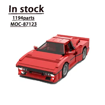 MOC-87123 Червен Класически Суперавтомобил 288 GTO в Събирането на Срастване Градивен Модел 1194 резервни Части За изграждане на Блоковете е Детска Играчка, Подарък За Рожден Ден