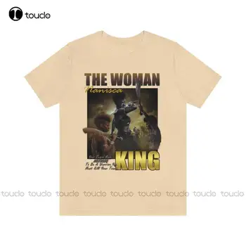 The Woman King, Виола Дейвис, Риза The Woman King, производството си на управителния съвет на Памучни Улични Прости реколтата, ежедневни тениски Xs-5Xl