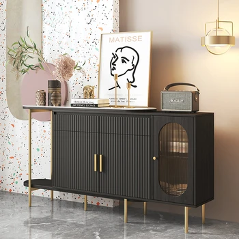 Бюфет, модерен минималистичен чай шкаф, стенен шкаф за всекидневната, Луксозно Домашна кухненски мебели, на бюфет
