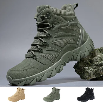 Военни Мъжки тактически обувки, мъжки ботильоны, dr. обувки, Мъжки градинска устойчива на плъзгане военна обувки, лека работа защитни обувки Голям размер
