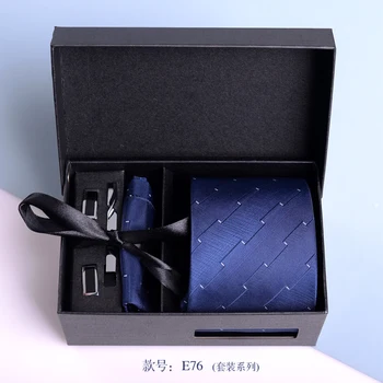 Вратовръзка с модел за мъжко официално облекло, сватбен костюм на младоженеца в бизнес стил с цип, червен без вратовръзка за подарък кутия за кума