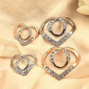 Геометричен Кристал, три пръстена, дамски подарък, Модни бижута, Шал, Скоба, Шал, Пръстен, Брошка с катарама