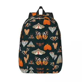 Дамски Малки Раници Тигър Moths За момчета и Момичета, Чанта за книги, Ежедневна чанта През рамо, Лаптоп Раница за пътуване, Детски училищни чанти