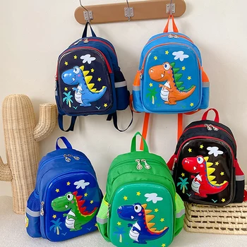 Детски Чанти с хубав динозавром, детска раница за момчета и момичета, ученически чанти за бебета, малка раница
