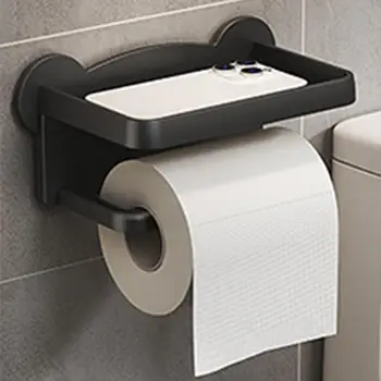Държач за кърпички за баня Самоклеящийся Стенен Държач за тоалетни кърпи с чекмедже за съхранение, антикоррозийный Диспенсер за хартиени кърпички за дома