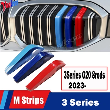 За BMW G20 G21 G28 Новата Серия 3 2019 2020 2021 2022 2023 Автомобили Предна Решетка С Накладки За Печене, 3D Стикер M Color, Аксесоар