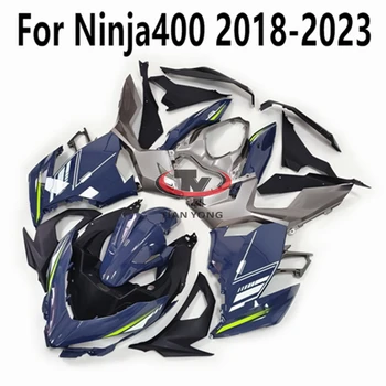 За Ninja400 2018-2019-2021-2022-2023 Подходящ Автомобил Ninja 400, Обтекател, Целият Тъмно цементно-сив, Плакати 2022, Пълен комплект Обтекателей