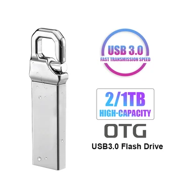 За Xiaomi 2 TB 1 TB USBфлэш устройство Високоскоростен USB 3.0 Преносим метален SSD-памет USB-устройство 2 TB Външна карта с флаш памет, 1 TB за телефон