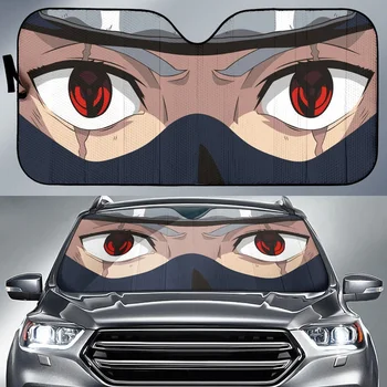 Колата Горещи японски аниме очите Корпоративна дизайн Универсални слънчеви очила на предното стъкло, Стилен моющийся козирка на предното стъкло на автомобила