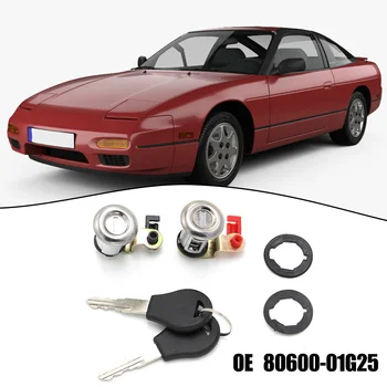 Комплект брави 1984-1998 години на освобождаването, Автоматично заключване на вратите с високо качество от метал + пластмаса, Нови ключове за запалване на автомобила, аксесоари за Автомобили