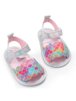 Красиви и удобни детски обувки, стилни обувки без закопчалка подметка за деца 0-6 месеца