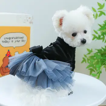 Луксозен Сватбен костюм за Хелоуин за малки кучета, Очарователно рокля за домашни любимци, с голям нос, празнична рокля за чихуахуа