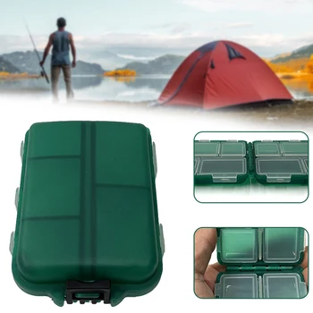 Малка Риболовна Стръв Баит Box С двустранен Многофункционална Кутия за съхранение на риболовни принадлежности Outdoor Fishing Gear