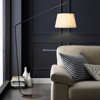 Метален творчески под лампа, прост, модерен европейски лампа за апартаменти, led бутон на ключа Luminaria, украса за спални