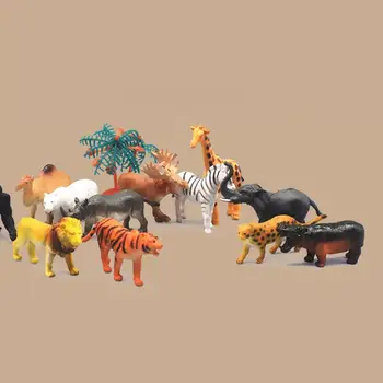 Модели на животни, Реалистичен Украшение Внимателно производство, Имитация на Фигурки на динозаври, детски Играчки, Модели на диви животни, Интериор на работния плот