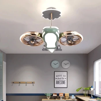 Модерният интериор на спални led невидим вентилатор на тавана лампа с трапезария и вентилатор на Тавана с осветление лампи за дистанционно управление за хол
