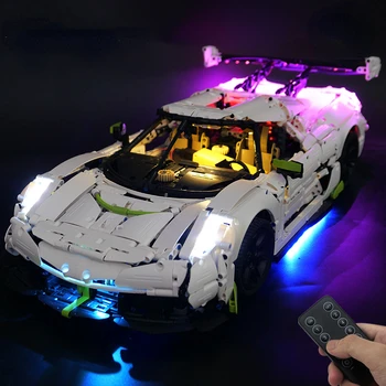 Набор от led Лампи За Кола CADA Koenigsegg Jesko Absolut Speed Champions Играчки Строителни Блокове Само Тухли Комплект Осветление БЕЗ Модел