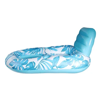 Надуваема водна легло с плаващ наблизо, многофункционално джобно пръстен за плуване, плаващ стол, басейн, луксозно кресло-понтон