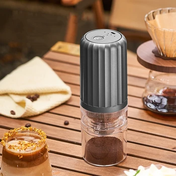 Новата преносима Електрическа Кафемелачка за кафе на зърна TYPE-C с USB зареждане, Професионална керамична Мелничка за смилане на ядра, кафемелачка