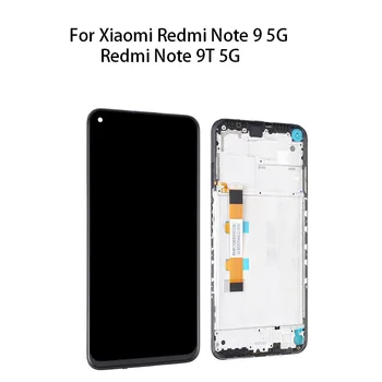 Оригиналът (IPS) LCD дисплей със сензорен екран и цифров преобразувател събрание (с рамка) за Xiaomi Redmi Note 9 5G/Redmi Note 9T 5G