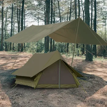 Палатка за катерене, предотвращающая порой, преносим ретро-хижа, шатра А-образна форма, дебели корниз, навес за палатки