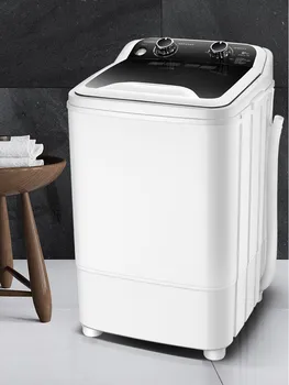 Перална машина 7 кг Одноствольная Полуавтоматична Перална машина Компактни перални машини, UV-синя светлина Перална машина за дрехи