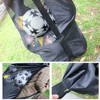 Практически футболна чанта тежкотоварни водоустойчив преносима градинска футболна чанта органайзер за топки