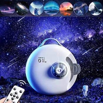 Проектор Galaxy 32 В 1, led лека нощ, Планетариум Star проектор с Bluetooth, музикален таван, Начало декор за стаята