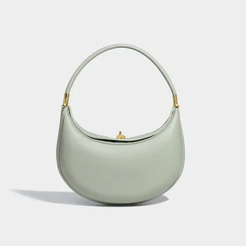 Ръчна чанта Moon Bend за жени 2023, Нова модна дизайнерска чанта през рамо, лесна и универсална чанта във формата на полумесец, чанта през рамото си под мишниците
