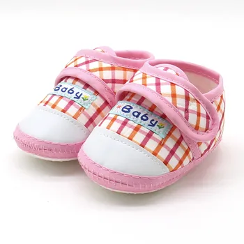 Скъпа Обувки в клетката с надпис за Малки Момичета, За Новородени Момчета, за Момичета, Ежедневни обувки на равна подметка за деца, Топли обувки в клетката