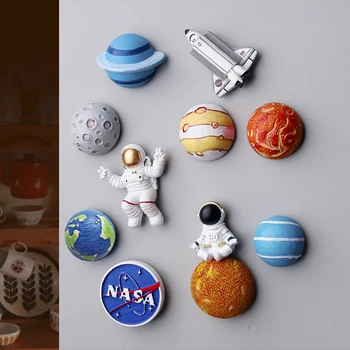 Сладък Стикери за хладилник Sun на Planet Earth, Творчески Кръгли Магнити За Хладилници, Начало Декор, 3D Детски Магнити За Хладилник