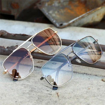 Слънчеви очила Pilot За мъже, Модерни метални слънчеви очила с антирефлексно покритие за шофиране, Мъжки трендови продукти, Сенки за жени