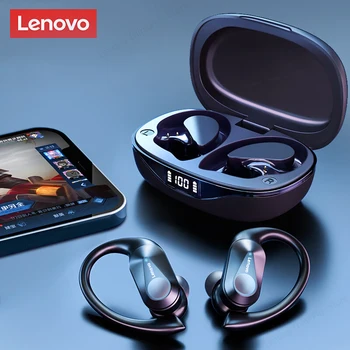Спортни слушалки Lenovo LP75 TWS Безжични слушалки Bluetooth 5.3 Водоустойчиви слушалки с шумопотискане HiFi Стерео уредба с микрофони
