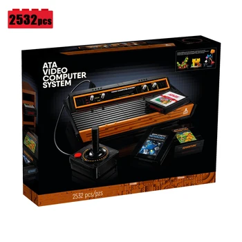 Творчеството на Atari 2600 Строителни Блокове Модел Fit 10306 MOC Реколта Игрова Конзола Тухли Играчки за Момчета Набор Подарък за Рожден Ден