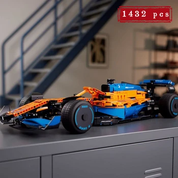 Технически колата McLarened F1 Модел от Формула 1, блок с радиоуправляемым автомобил Тухлени играчки за детски подаръци Съвместимост 42141