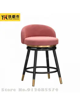 Тоалетка с огледало, стол с въртяща се облегалка, метална мрежа за спални, червена светлина, луксозен проста маса, модерен прост стол за маникюр и грим