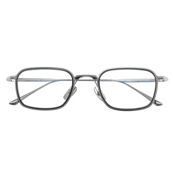 точки от чист титан 50 мм, Квадратна оптични рамки с пълна джанта, очила по рецепта, многоцветни vintage слънчеви очила