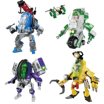 Трансформируемые Механични Роботи Строителни блокове Fc1508 Boy Assembly С фини частици, Забавни играчки, Строителни блокове-пъзел, на играчка