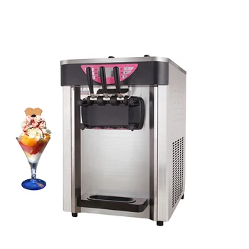 Търговски Настолна Пръски боя, Машина за сладолед с три Глави, Оборудване за продажба на Сладки Оръжие от неръждаема Стомана