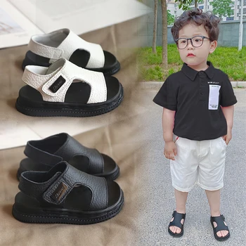 Удобни нескользящие сандали за момчета и стилни, лесни детски сандали Сандали за момчета в детската стил и лесен за носене