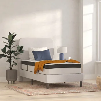 Флаш мебели Capri Comfortable Sleep 12 инча CertiPUR-Сертифициран в САЩ матрак с ефект на паметта и пружинным блок, двоен матрак